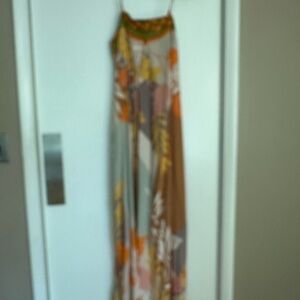 Easel Green and Orange Patterned Garment
